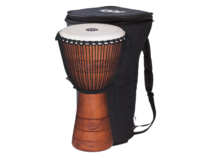 Meinl Original African Style Rope Tuned Wood Djembe L Brown (ADJ2-L+BAG)