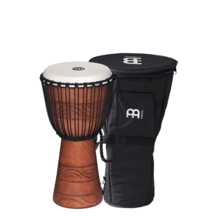 Meinl Original African Style Rope Tuned Wood Djembe M Brown (ADJ2-M+BAG)