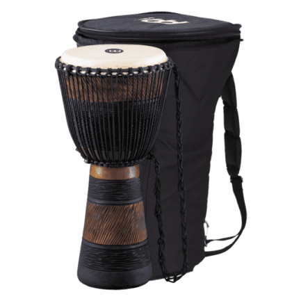 Meinl Original African Style Rope Tuned Wood Djembe L Brown/Black (ADJ3-L+BAG)