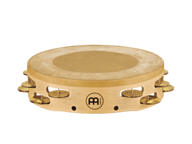 Meinl Headed Artisan Edition Tambourine Solid Brass Jingles (AE-MTAH2B)