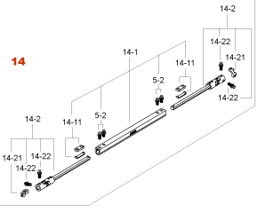 Tama Speed Cobra Connecting Rod Tube Assembly for CNR910N (CNR910N1)