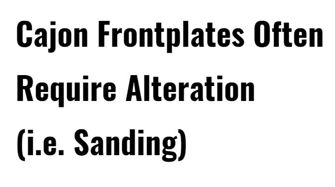 Meinl Cajon Frontplate for SC100HA (FP-SC100HA) - Image 2