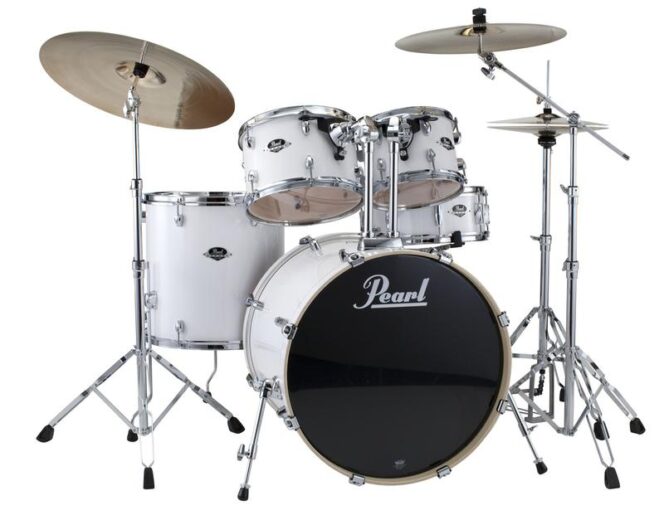 Pearl Export 5-pc.Pure White Drum Set w/830-Series Hardware Pack EXX725/C33