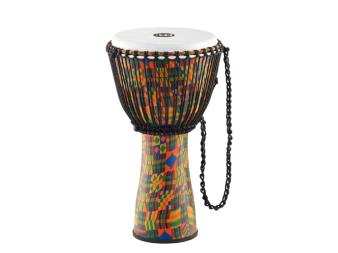 Meinl Rope Tuned Journey Series Djembes Synthetic Head L Kenyan Quilt (FADJ2-L)