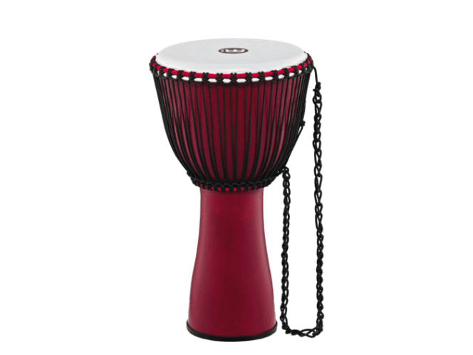 Meinl Rope Tuned Journey Series Djembes Synthetic Head L Crimson Red (FADJ7-L)