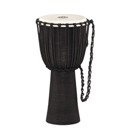 Meinl Rope Tuned Headliner Wood Djembe L Black River (HDJ3-L)