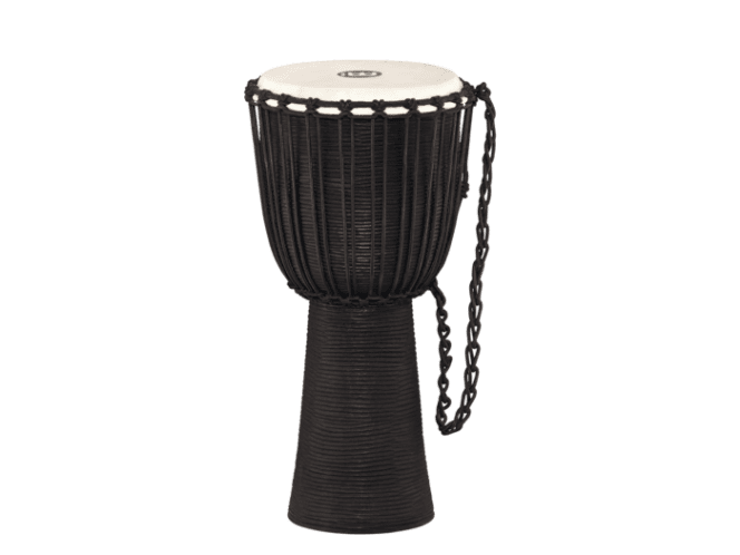 Meinl Rope Tuned Headliner Wood Djembe L Black River (HDJ3-L)
