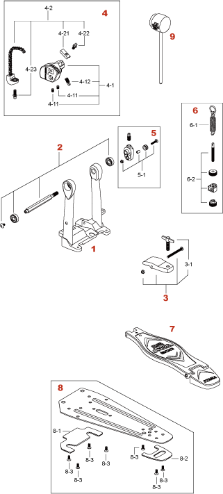 Tama Sprocket Only w/Screws for HP30, HP200P (HP3051)