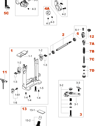 Tama Screw for Bass Drum Pedals L610C