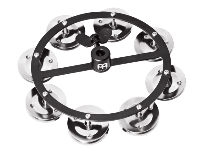Meinl Headliner Series Hi-Hat Tambourine Steel Jingles Black - HTHH1BK