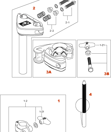 Tama Square Head Bolt and Washer for MTH1000 - Black Nickel (MSS830SWBN)