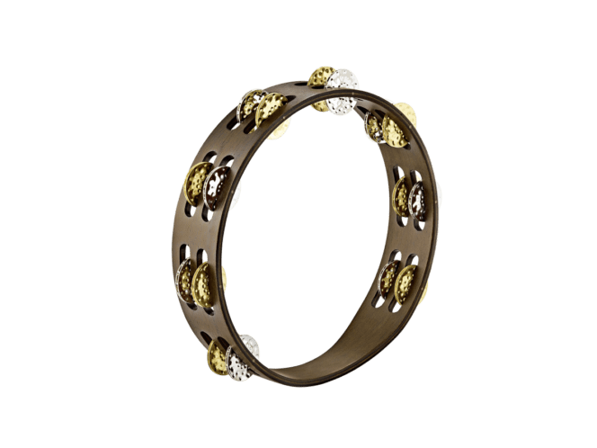 Meinl 10" Vintage Wood Tambourine w/ Dual Alloy Jingles - TA2VM-WB