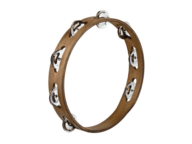 Meinl Wood Tambourine w/ Steel Jingles - TA1WB