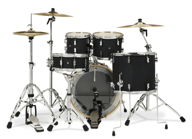 PDP Concept Maple 5-Piece Drum Set - Satin Black PDCM2215BK