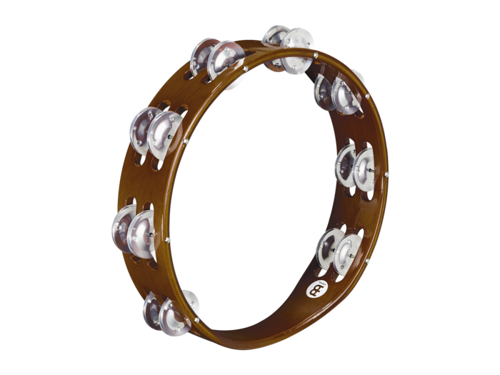 Meinl Traditional Wood Tambourine Aluminum Jingles (TA2A-AB)