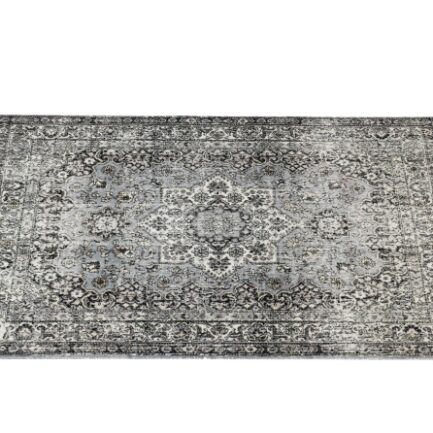 DRUMnBASE Vintage Persian Style Drum Rug Grey 4.26' X 3' VP130-GRY