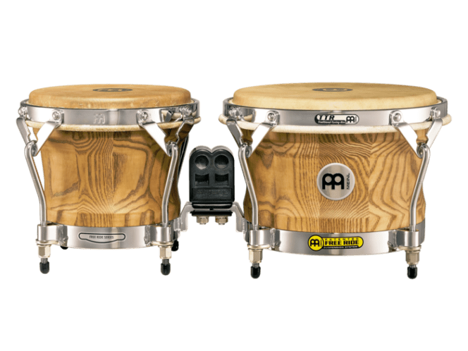 Meinl Woodcraft Series WB500 Wood Bongos Zebra Finished Ash (WB500ZFA-M)