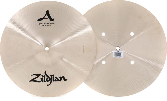 14" A Zildjian Series Quick Beat Hi-Hat Cymbals