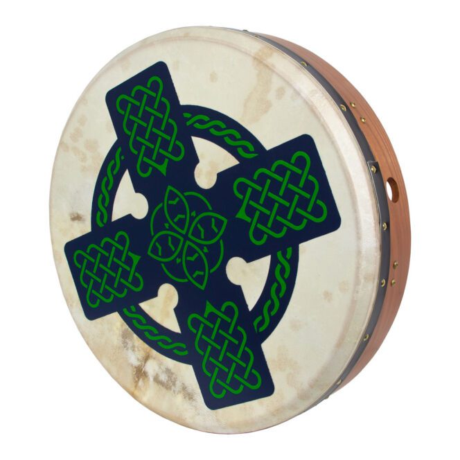Roosebeck Tunalbel Red Cedar Bodhran Cross-Bar 18"x3.5" - Celtic Cross - Image 2