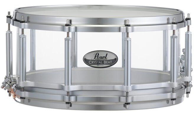 Pearl Free Floating 14"x 6.5" Ultra Clear Crystal Beat Snare Drum CRB1465/C730