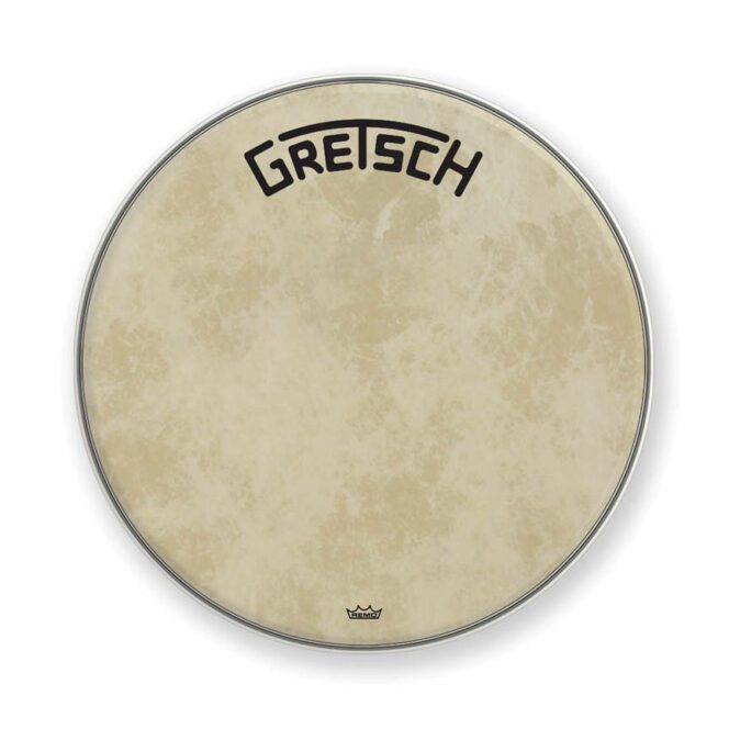Gretsch 24" Fiberskyn Bass Drum Head w/ Broadkaster logo - GRDHFS24B