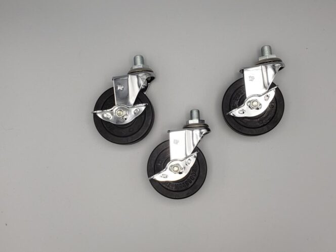 Latin Percussion Casters Set of 3 Threaded for LP Stands LP910