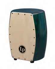 Latin Percussion Matador Stave Quinto Cajon Green With Natural Front *