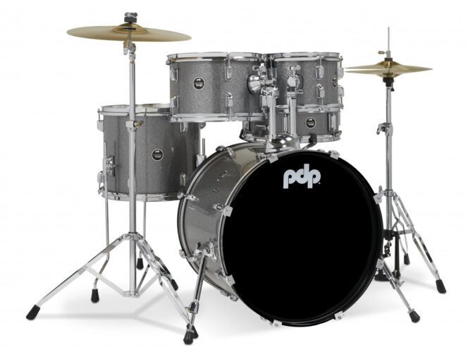 PDP Center Stage 5-Piece Drum Set -Silver Sparkle PDCE2015KTSS