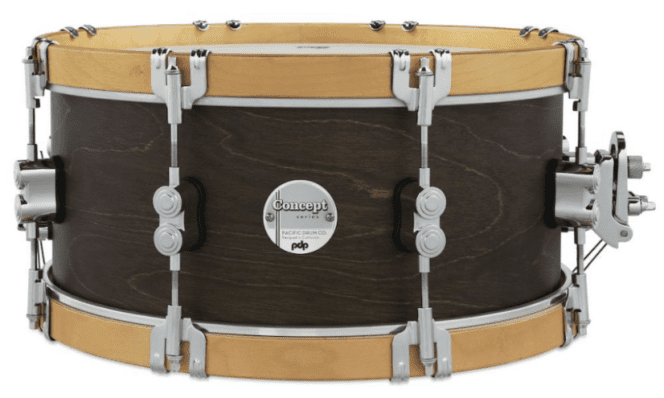 PDP Classic 6.5x14 Walnut/Natural Hoops PDCC6514SSWN