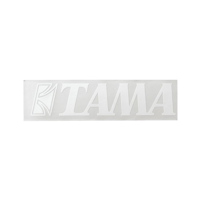 Tama Logo Sticker White TLS100WH