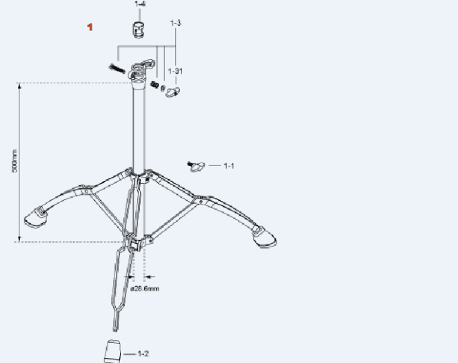 Tama Base Assembly for HOW49WN (HOW49WN1)