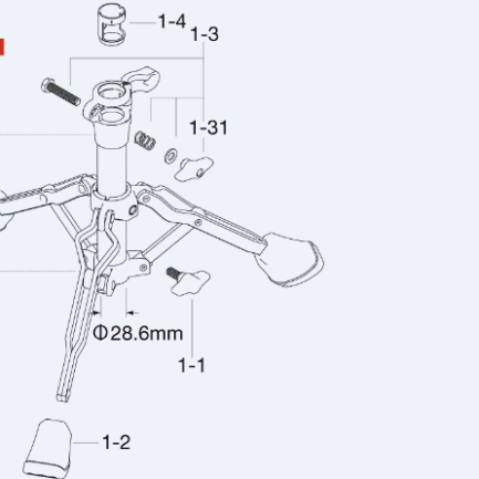 Tama Base Assembly HS80W1