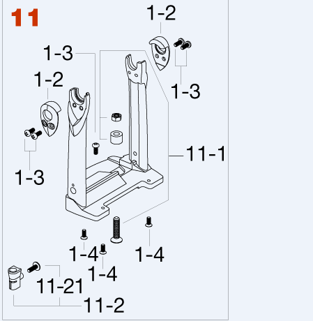 Tama Speed Cobra Frame Assembly - Right Foot HP91N11R