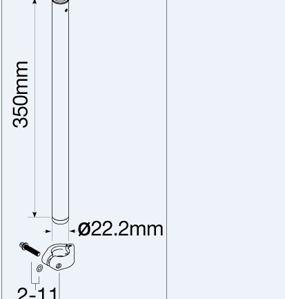 Tama Upper Tube Assembly for HTS108W (HTS108W2)