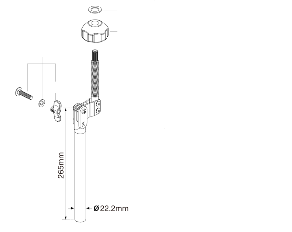 Tama Upper Tube & Tilter Assembly HS40WN2
