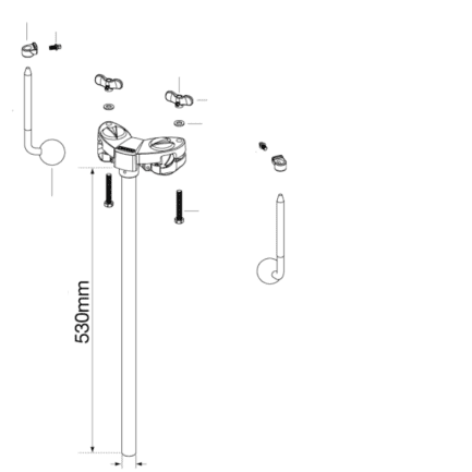 Tama Upper Tube Assembly for HTW49N (HTW49WN2)