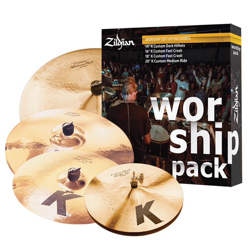 Zildjian KCustom Worship Cymbal Set Drums Etc.