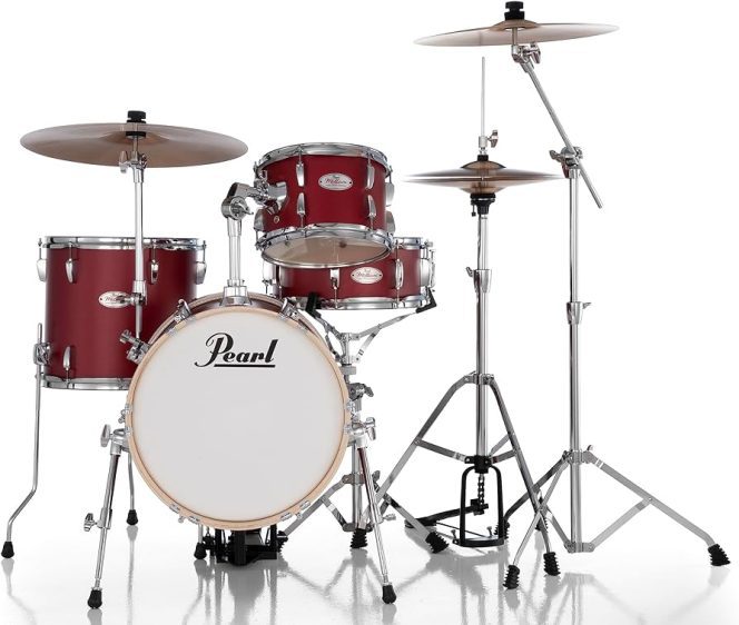 Pearl MIDTOWN 4-PC. Drumset w/Hardware - Matte Red