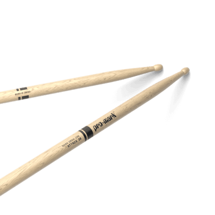 Promark Classic Attack 2B Shira Kashi Oak Drumstick, Oval Wood Tip