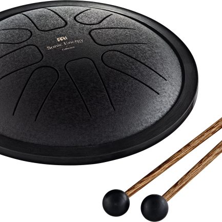 MEINL Sonic Energy Small Steel Tongue Drum F Minor, 8 Notes - Black / 7"/18 cm