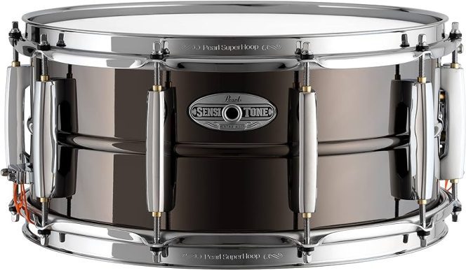 Pearl SensiTone Heritage Alloy 14"x6.5" Black Brass Snare Drum STH1465BR