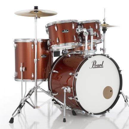 Pearl Roadshow Series 5-pc Drumset Complete w/Hardware + Cymbals - Burnt Orange Sparkle