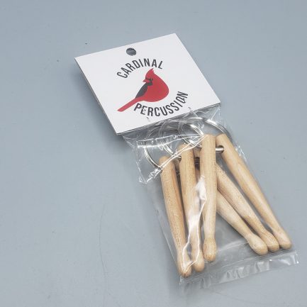 Cardinal Percussion Drum Stick Key Ring 3-Pack