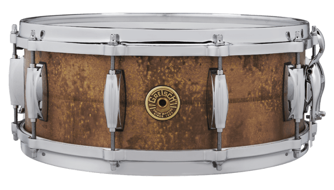 Gretsch USA Signature Series KEITH CARLOCK Patina Brass 5.5"x14" Snare Drum