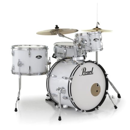 Pearl Roadshow 4-pc Drum Set w/Hardare + Cymbals - Pure White