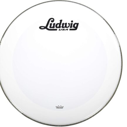 Ludwig 20" Smooth White Powerstroke 3 Bass Drum Logo Head