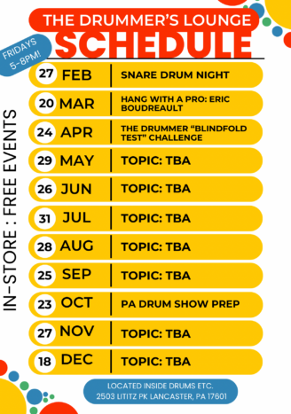 Drummer's Lounge Schedule 4826