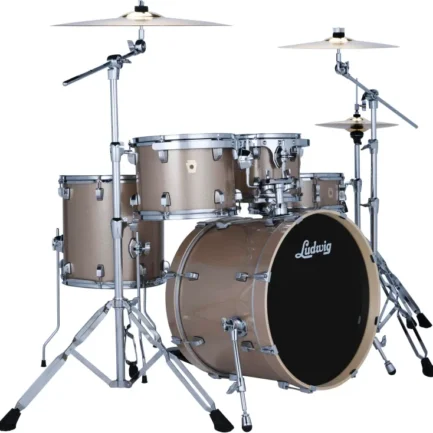 Ludwig Element Evoluion 5pc Drum Set w/ Cymbals and Hardware - Prosecco Sparkle