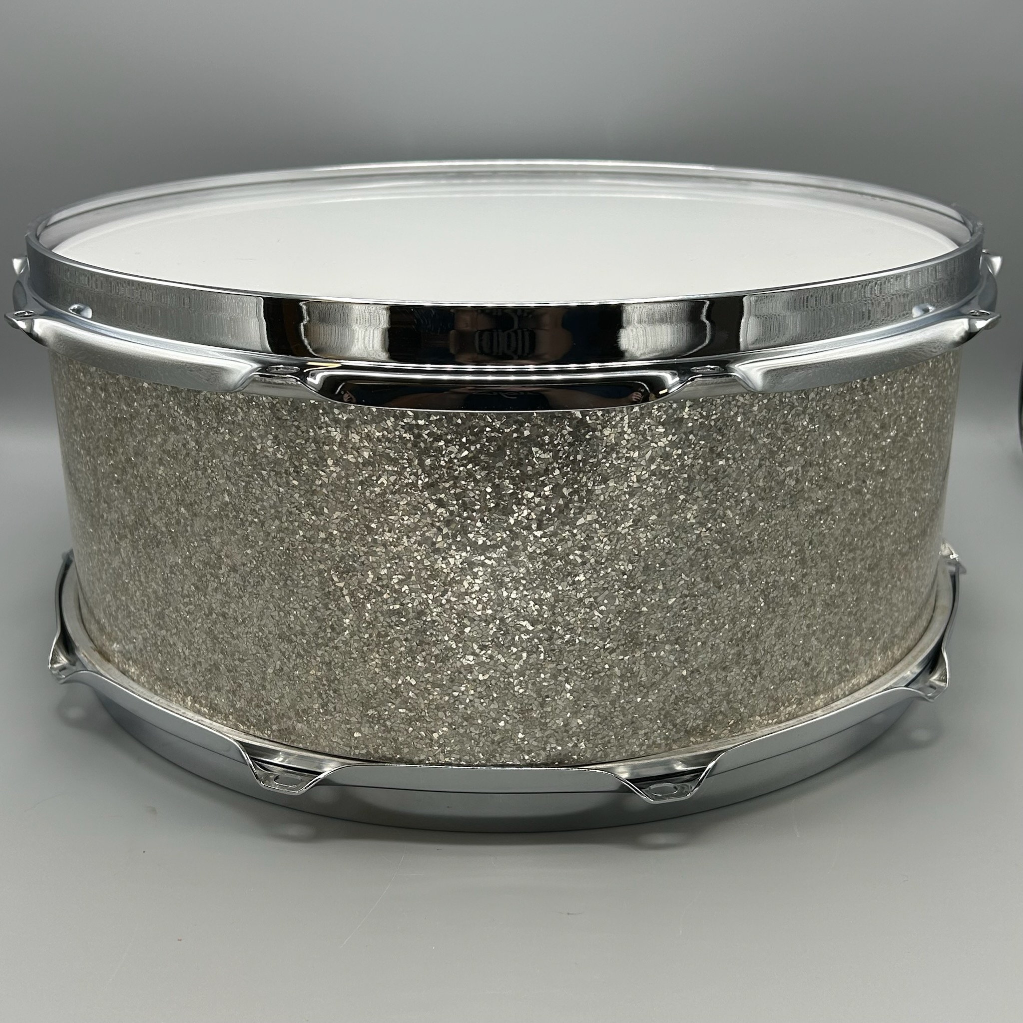 Silver Glass Glitter Drum Wrap - Image 3