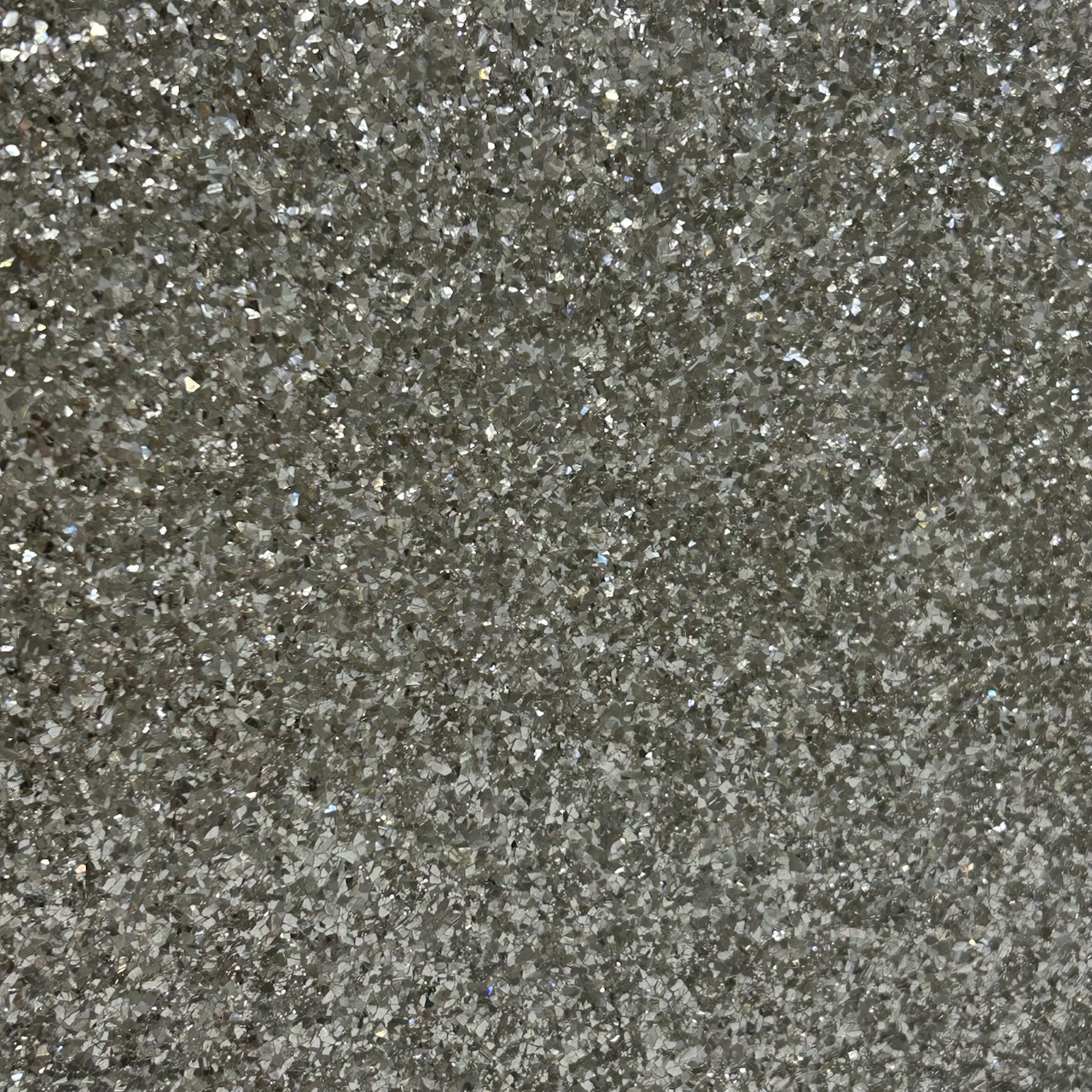Silver Glass Glitter Drum Wrap